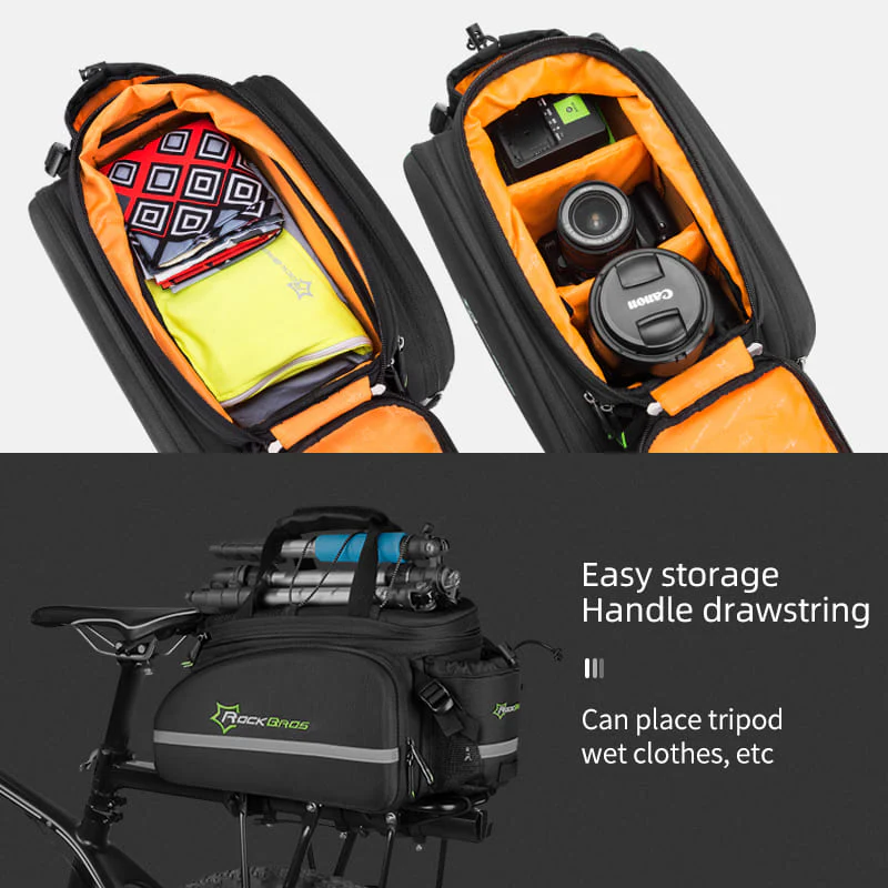 Multifunctional Bicycle Rack Bag - 17-35L - Image 5