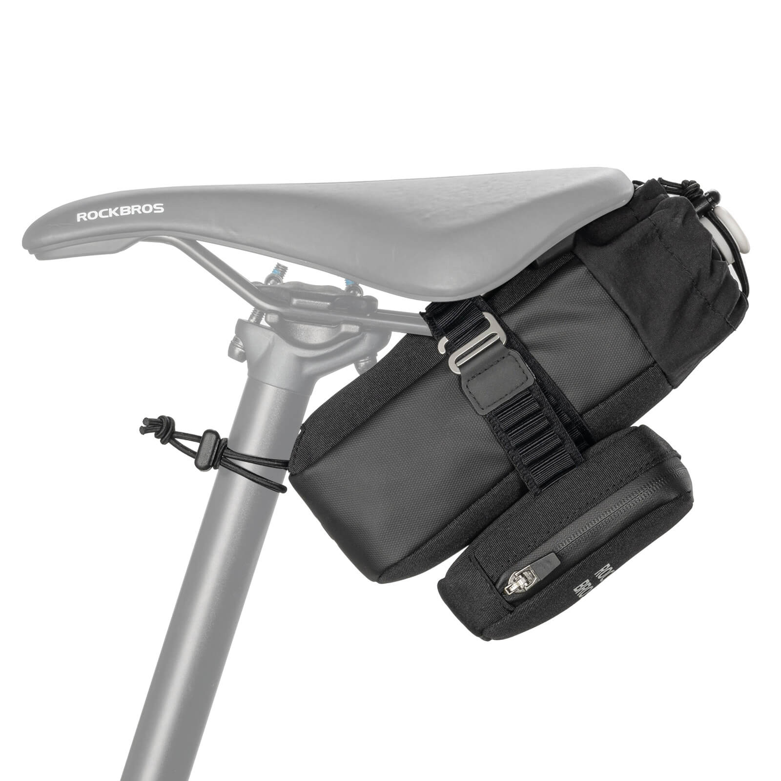 2 In 1 Bike Saddle Bag With Bottle Bag
