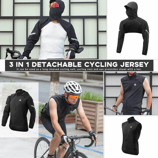 Unisex 3-in-1 Detachable Cycling Jacket - Image 3