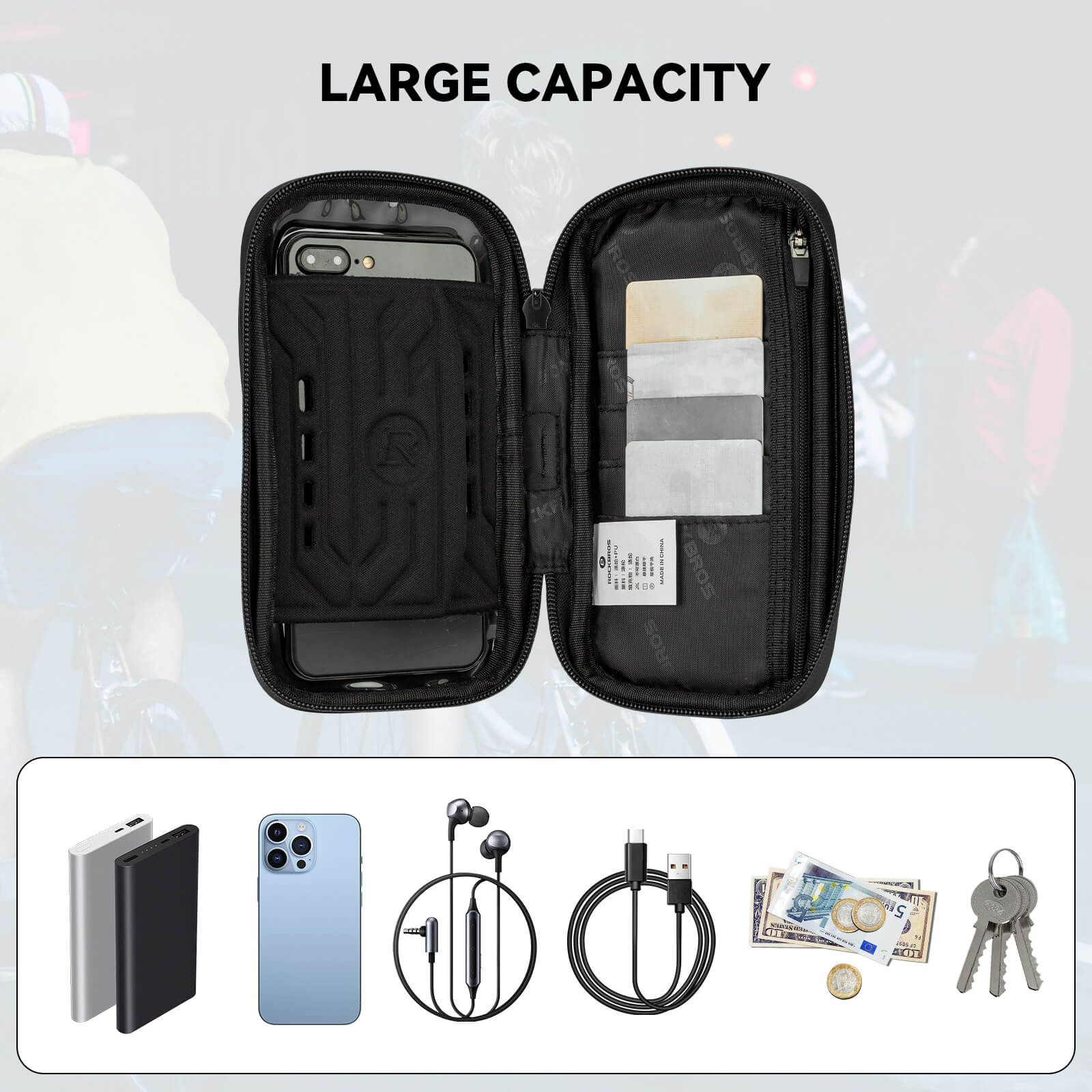 360° Rotating Bike Phone Mount Bag - Image 10