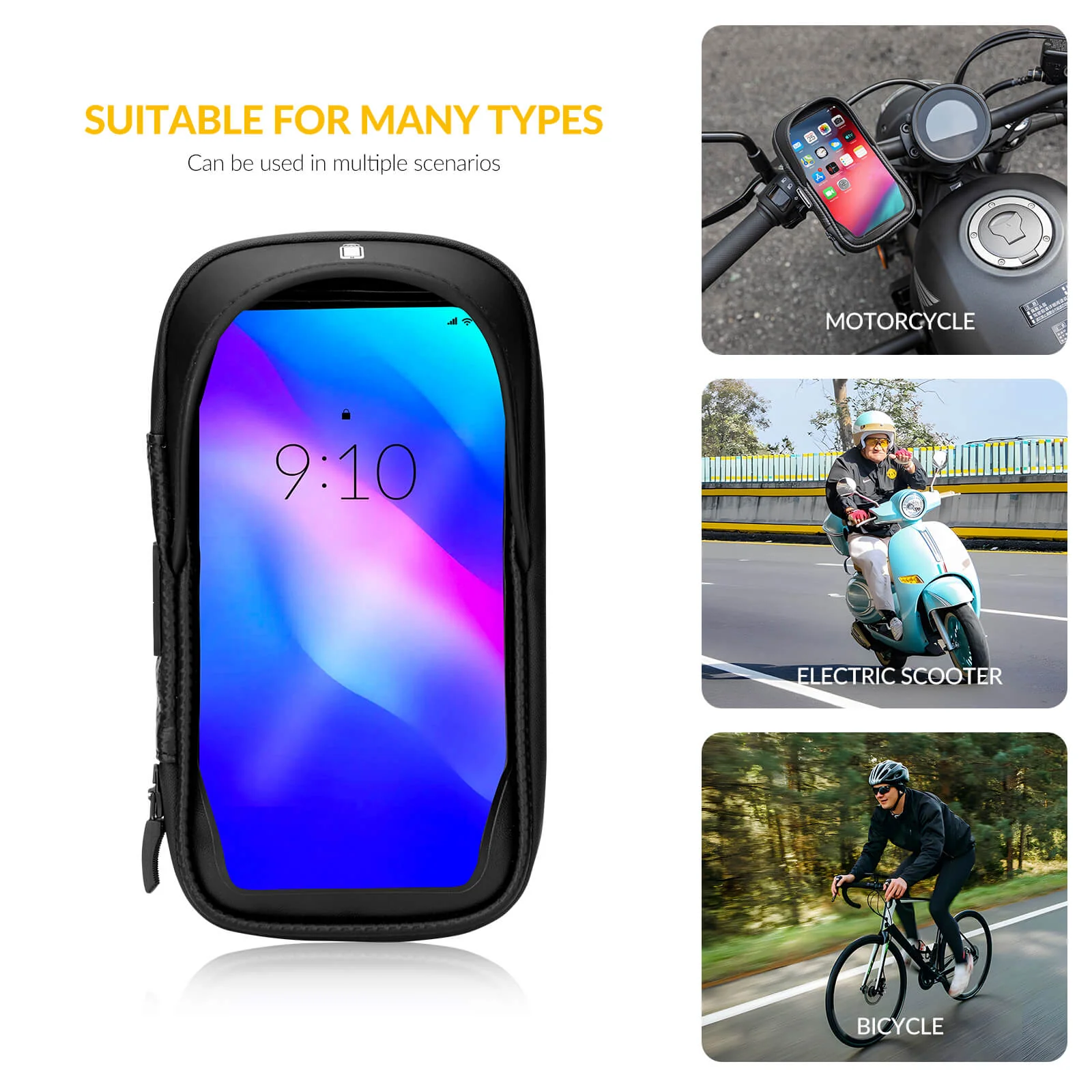 360° Rotating Bike Phone Mount Bag - Image 9