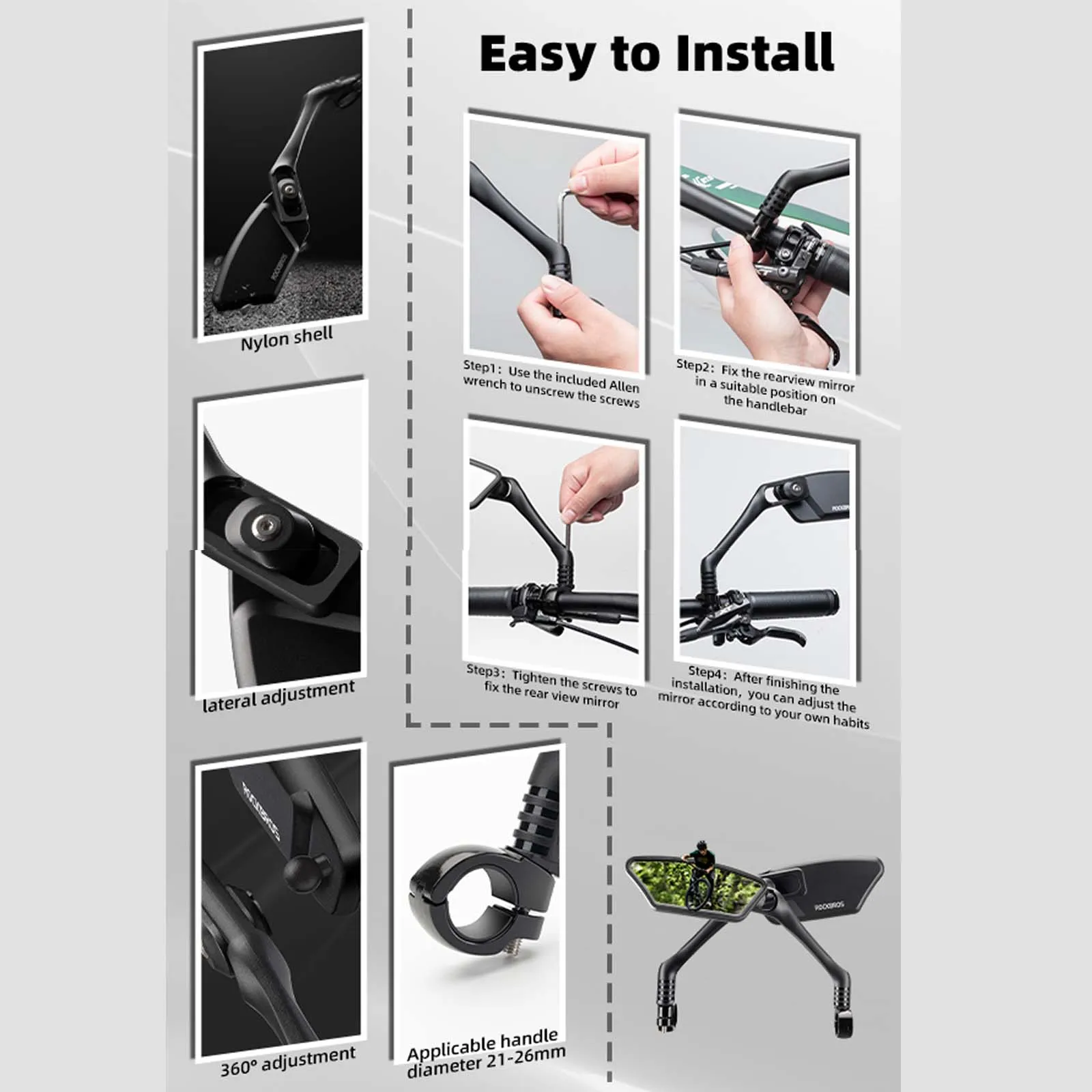 Adjustable Bike Handlebar Mirror - Image 14