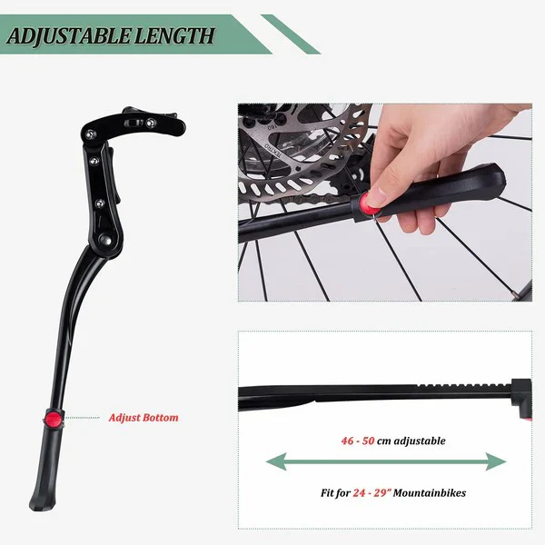 Adjustable Bike Kickstand 24-29 Inch - Image 3