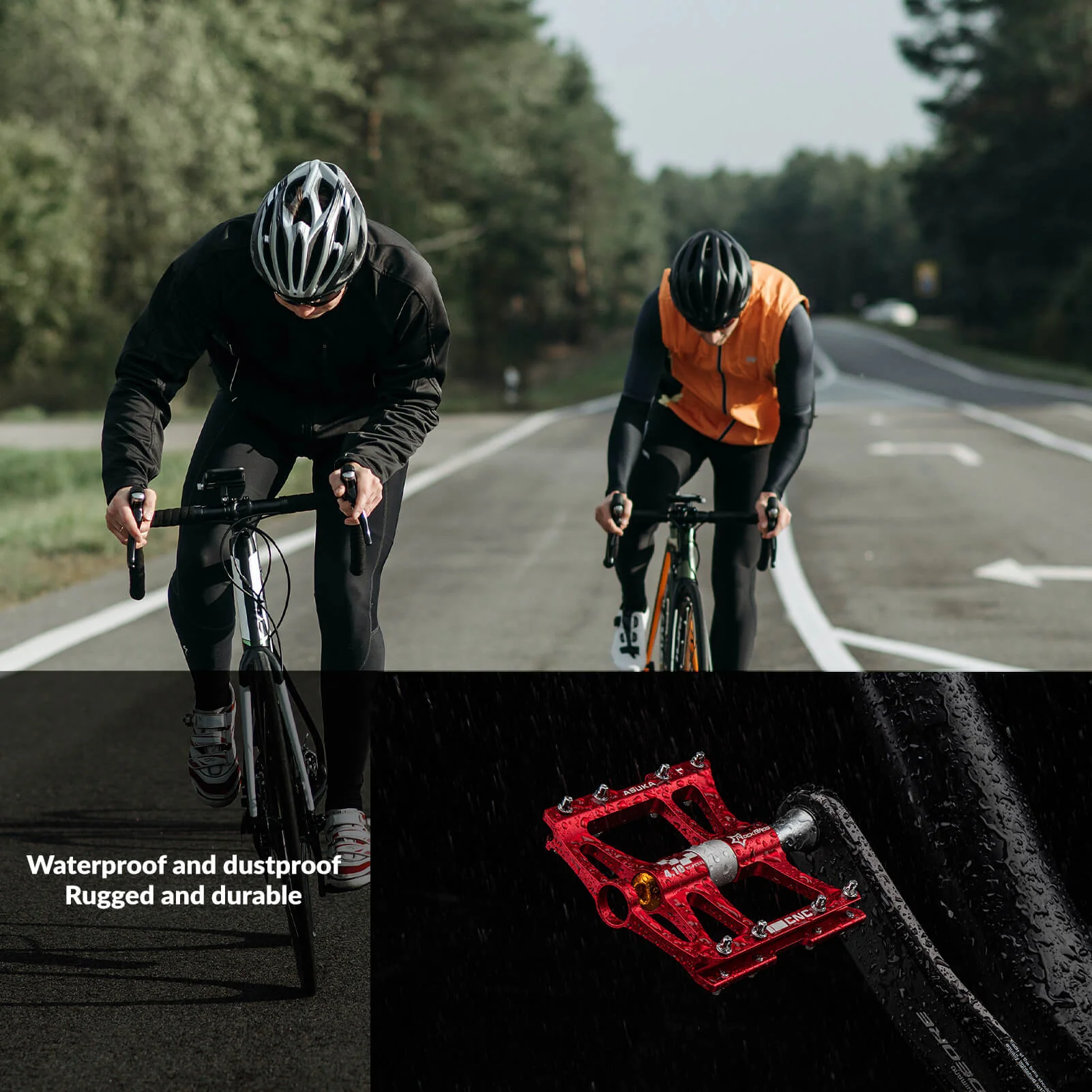 Aluminum Alloy 4 Bearings Mountain Bike Pedals - Image 10