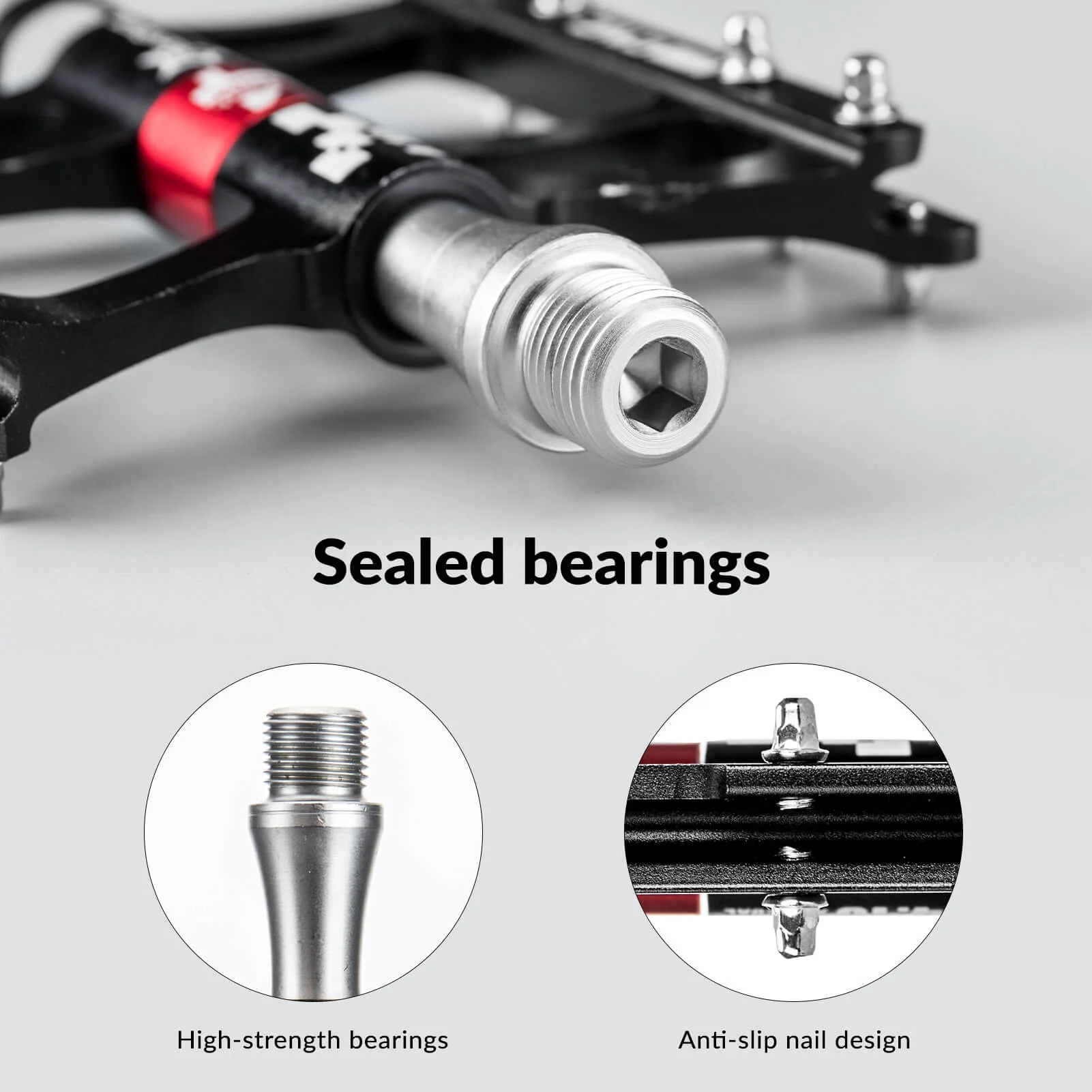 Aluminum Alloy 4 Bearings Mountain Bike Pedals - Image 5