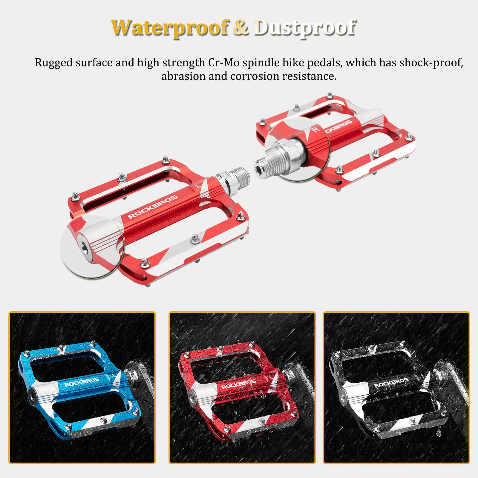 Aluminum Alloy Bearing Pedals - K306 - Image 7