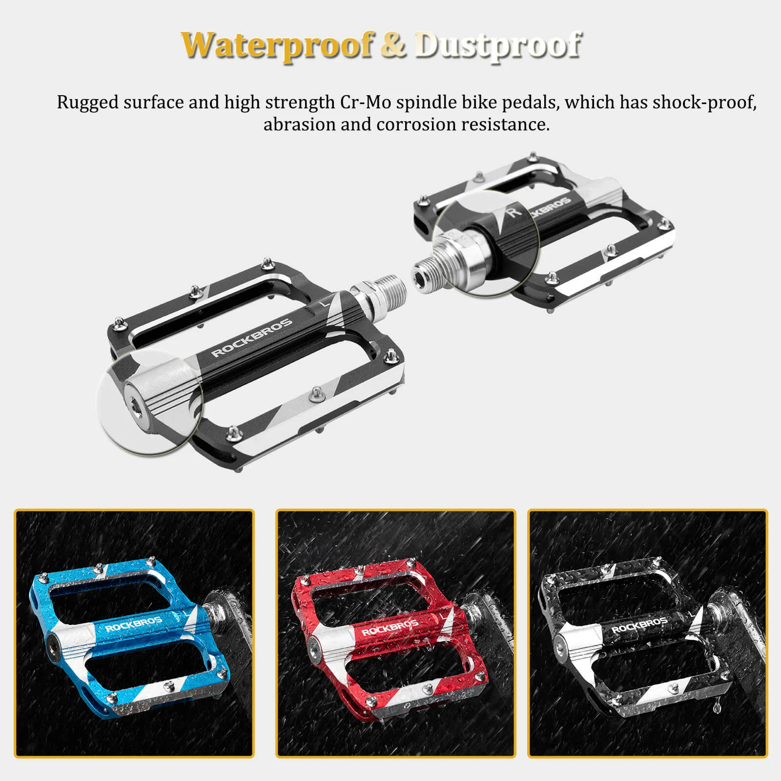 Aluminum Alloy Bearing Pedals - K306 - Image 8