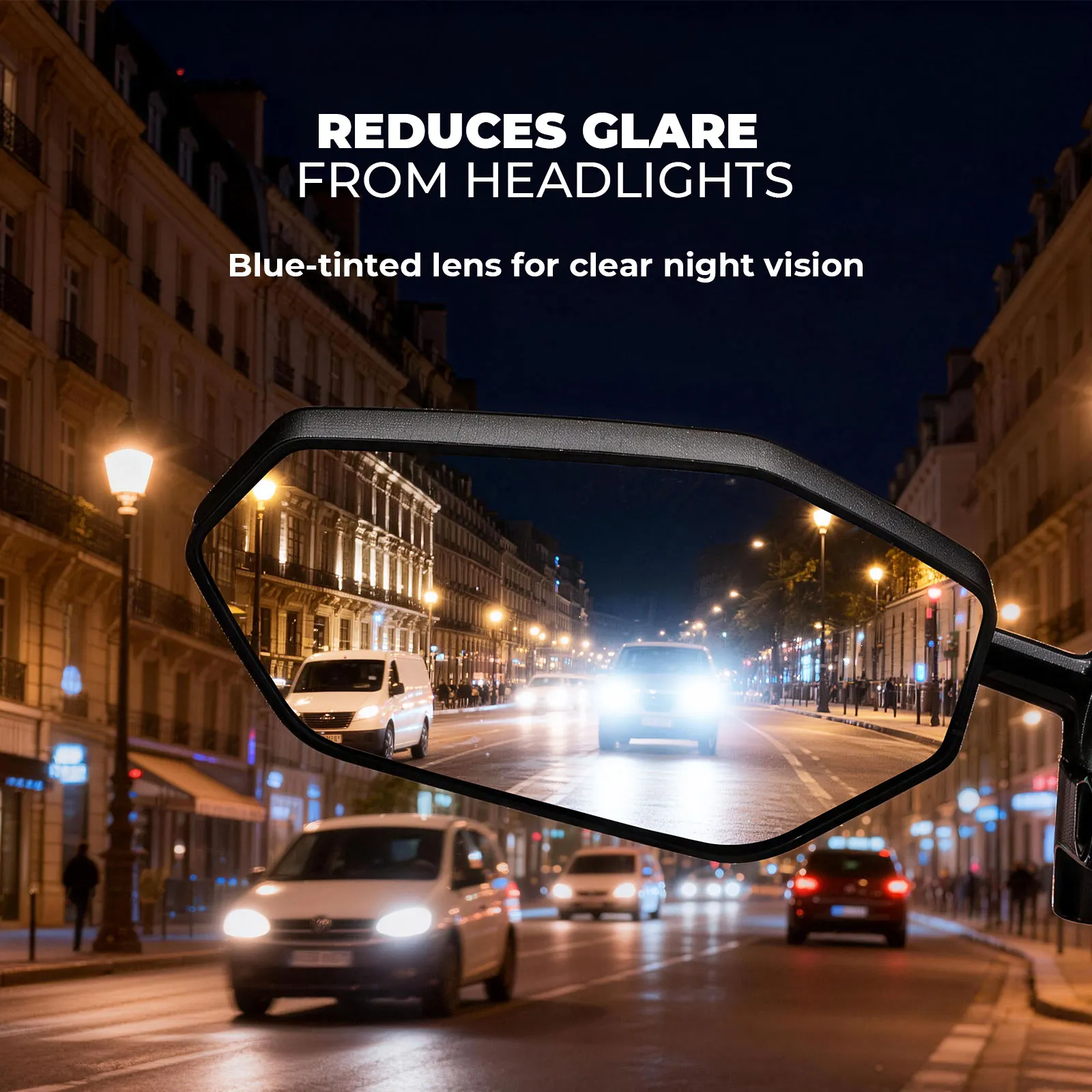 Anti-Glare Bar End Bike Mirror - Left - Image 4