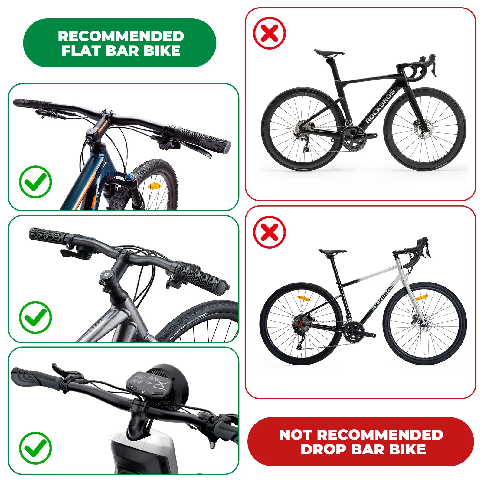 Anti-Glare Bar End Bike Mirror - Left - Image 9
