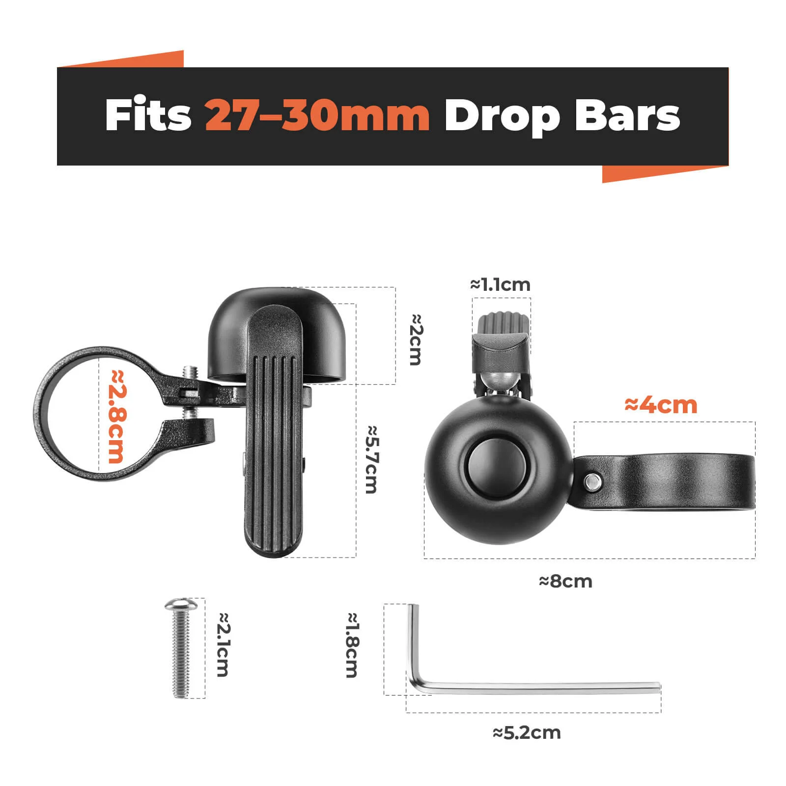Bike Bell for Road Bike – Loud Sound Handlebar Ring - Image 5