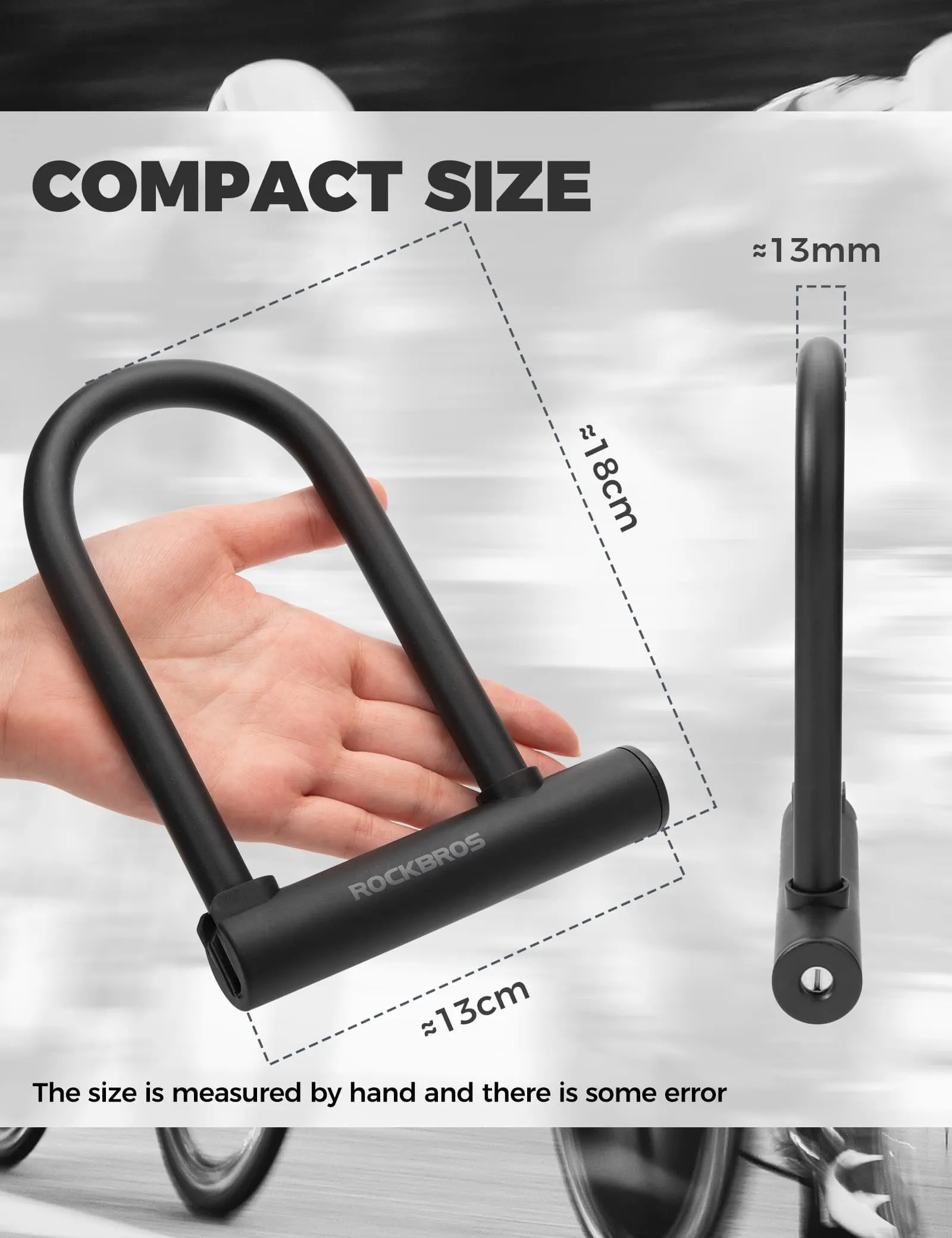 Bike Carbon Steel Anti-Theft U Lock - Image 2