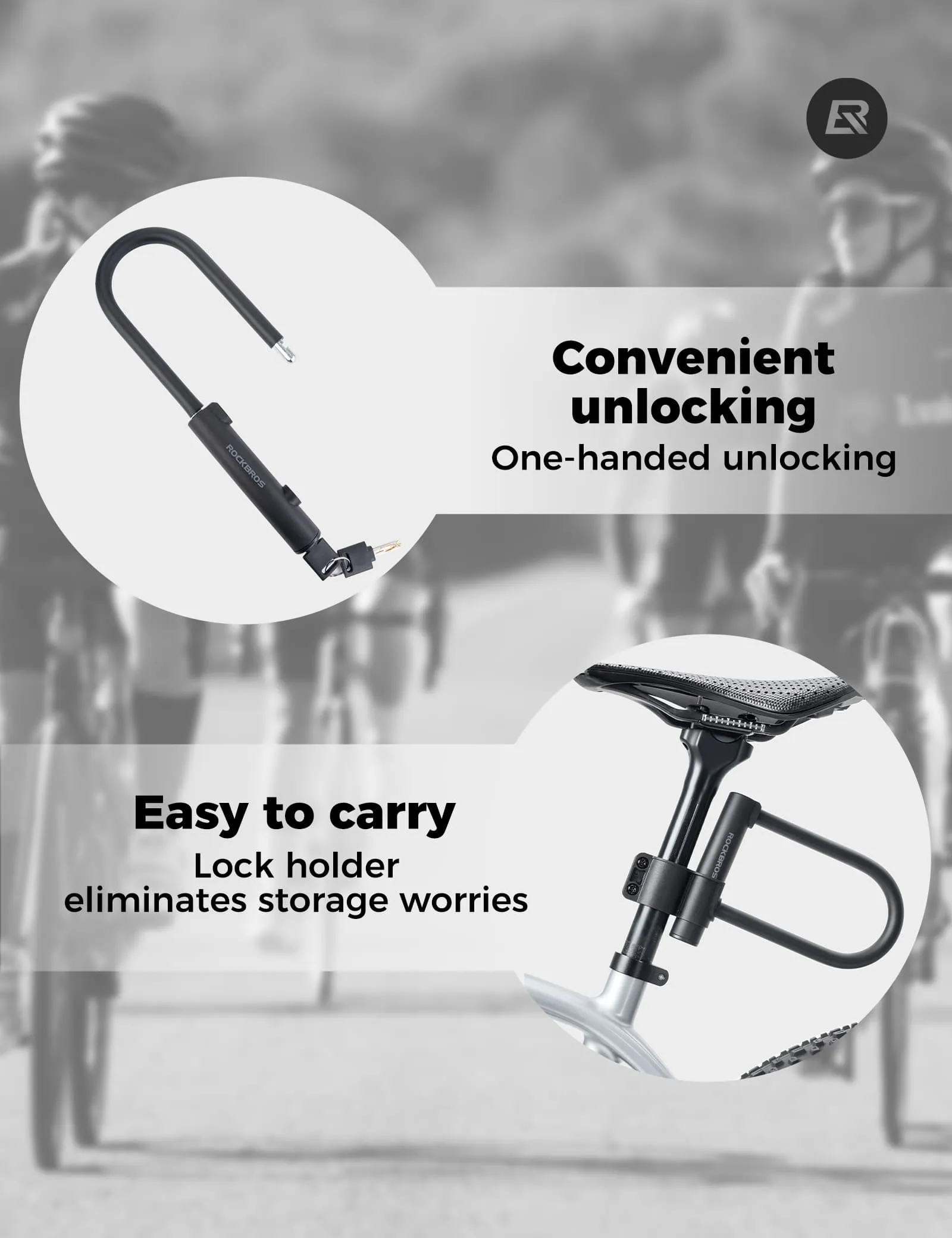 Bike Carbon Steel Anti-Theft U Lock - Image 5