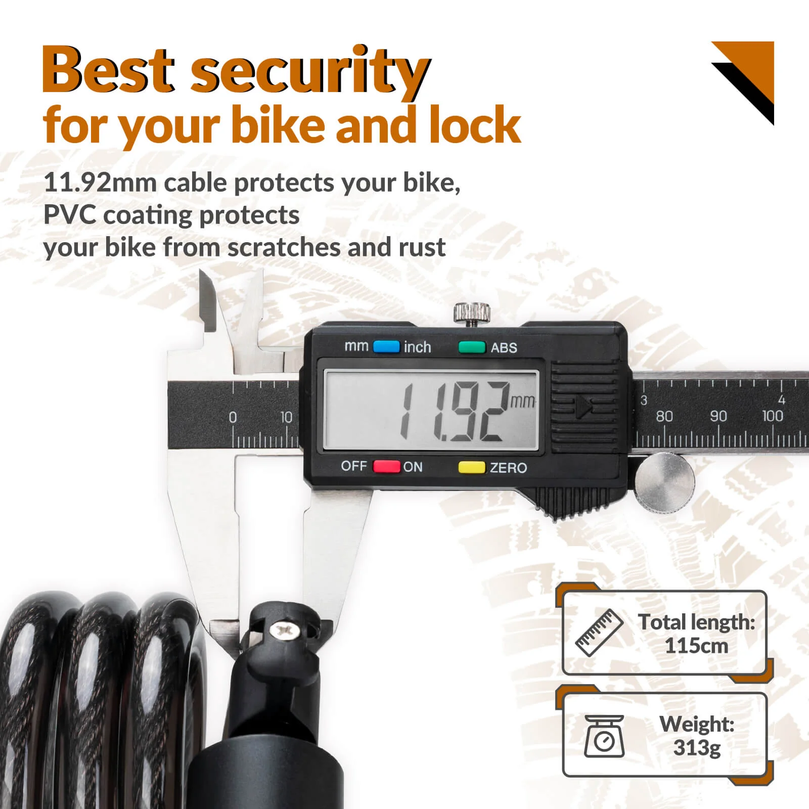 Bike Lock with Key - Image 3