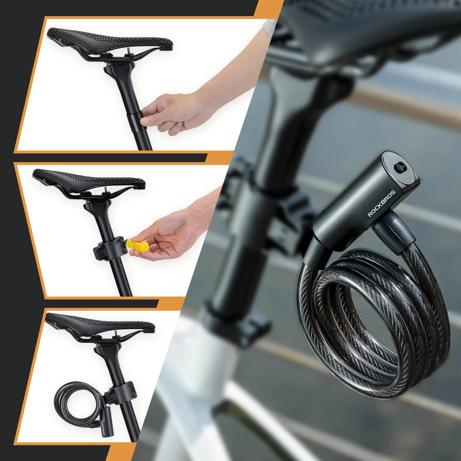 Bike Lock with Key - Image 8