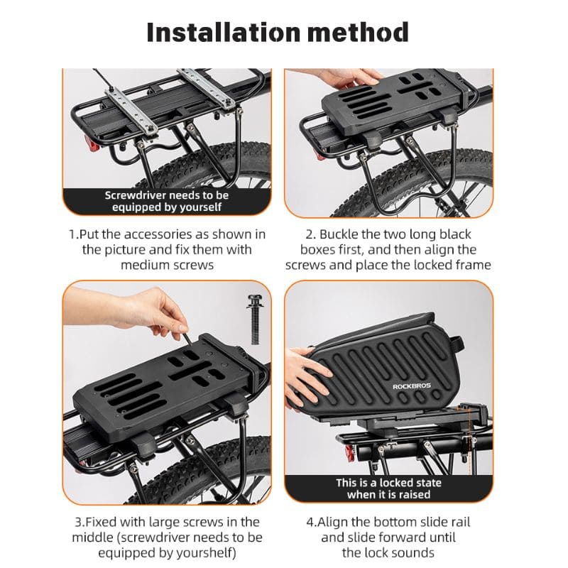 Bike Rear Rack Bag with Password Lock - 7.5L - Image 8