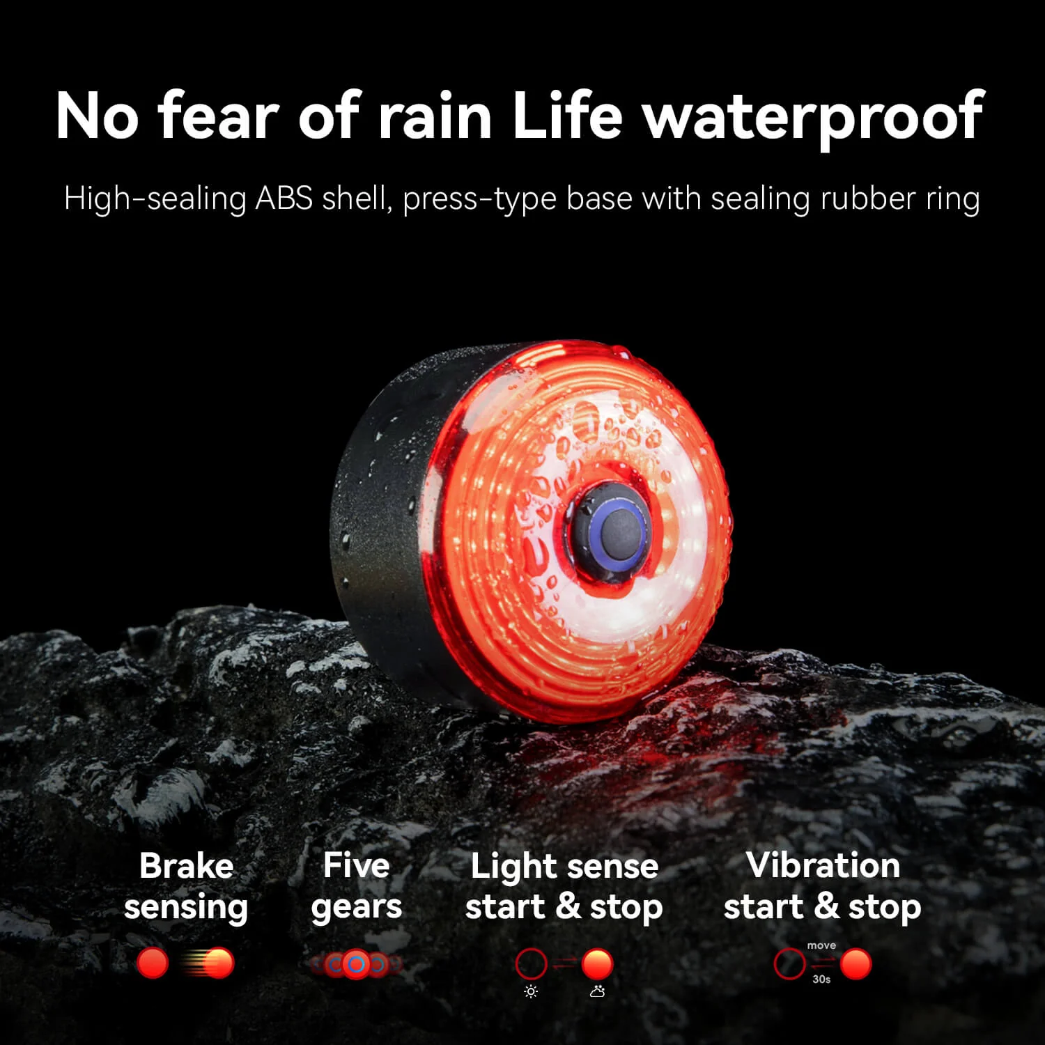 C60 Bike Saddle Bag with Tail Light - 0.45L - Image 4