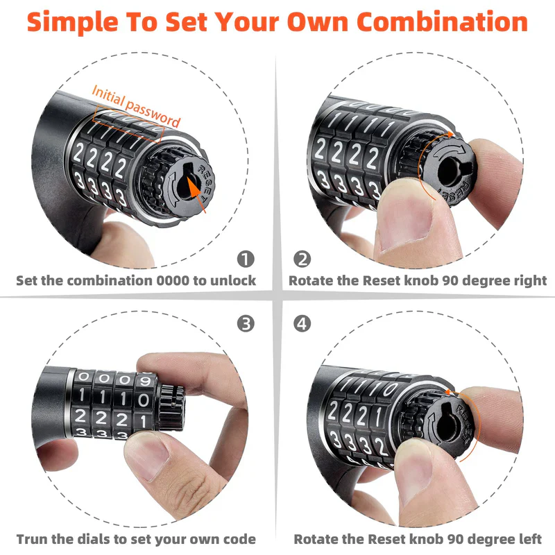 Combination Bike Chain Lock - Image 6