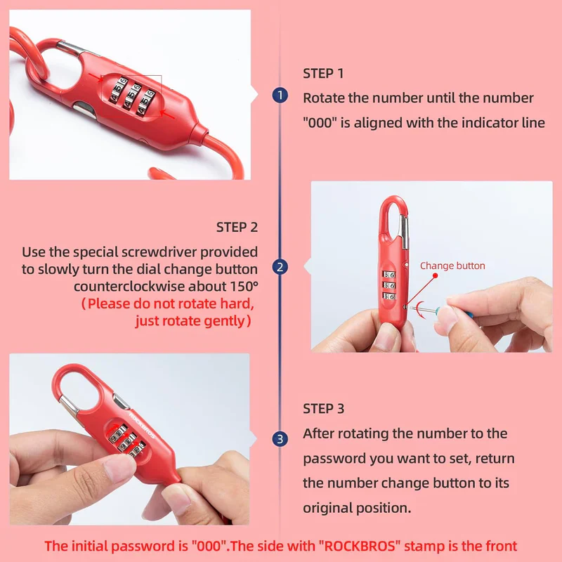 Combination Cable Bike Lock - Image 14