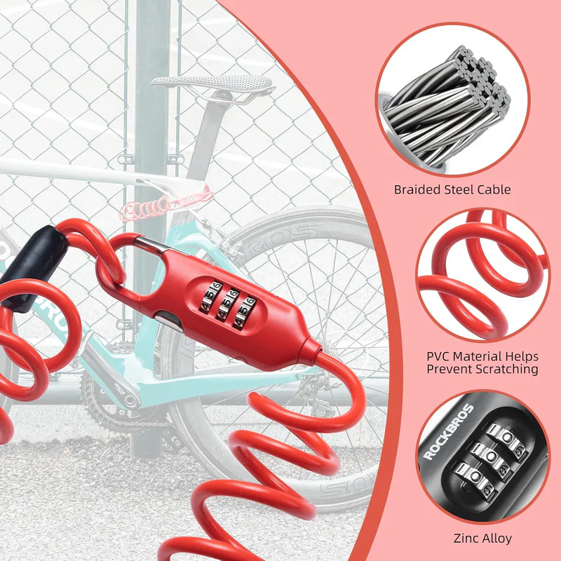 Combination Cable Bike Lock - Image 6