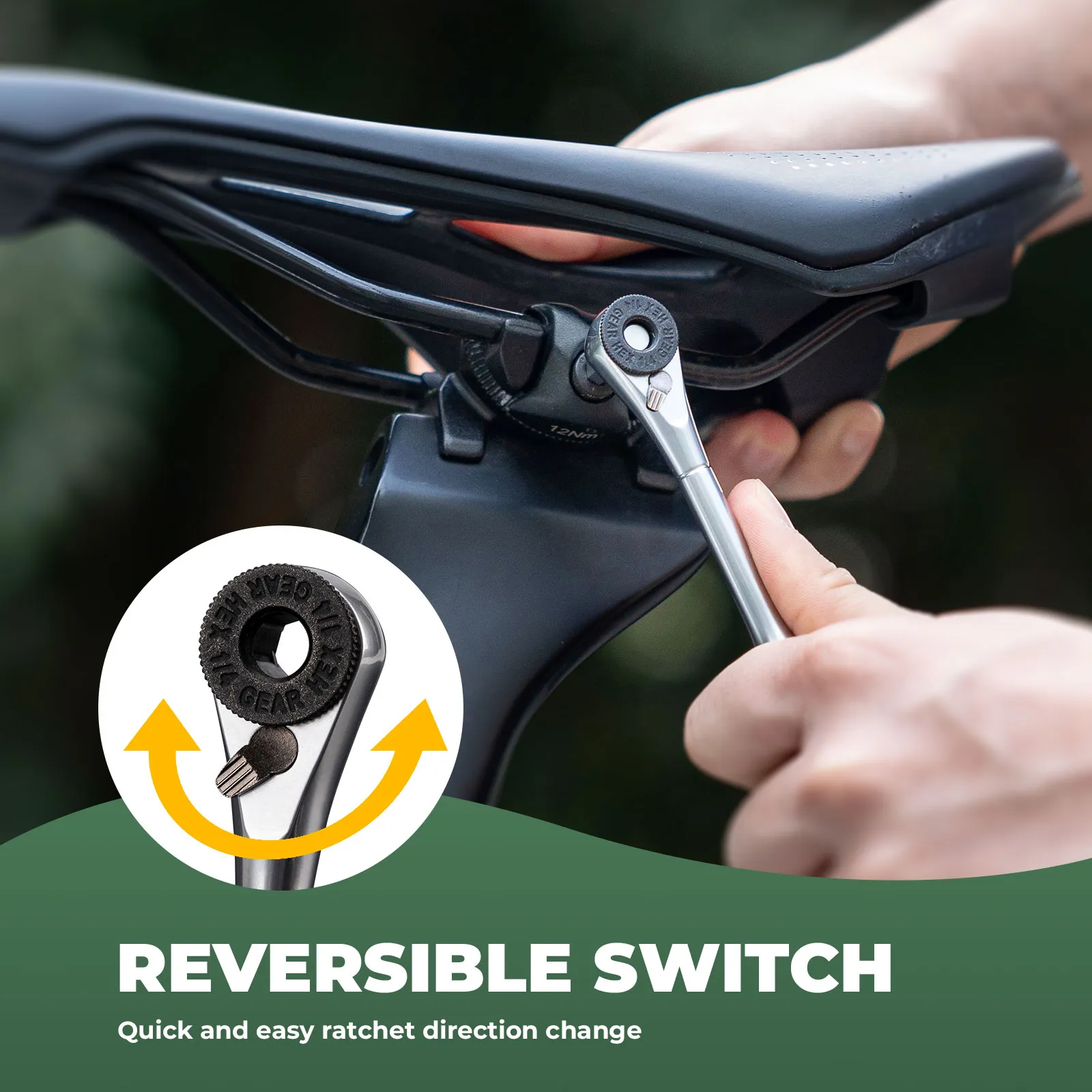 Compact Ratchet Bike Tool Kit - Image 4