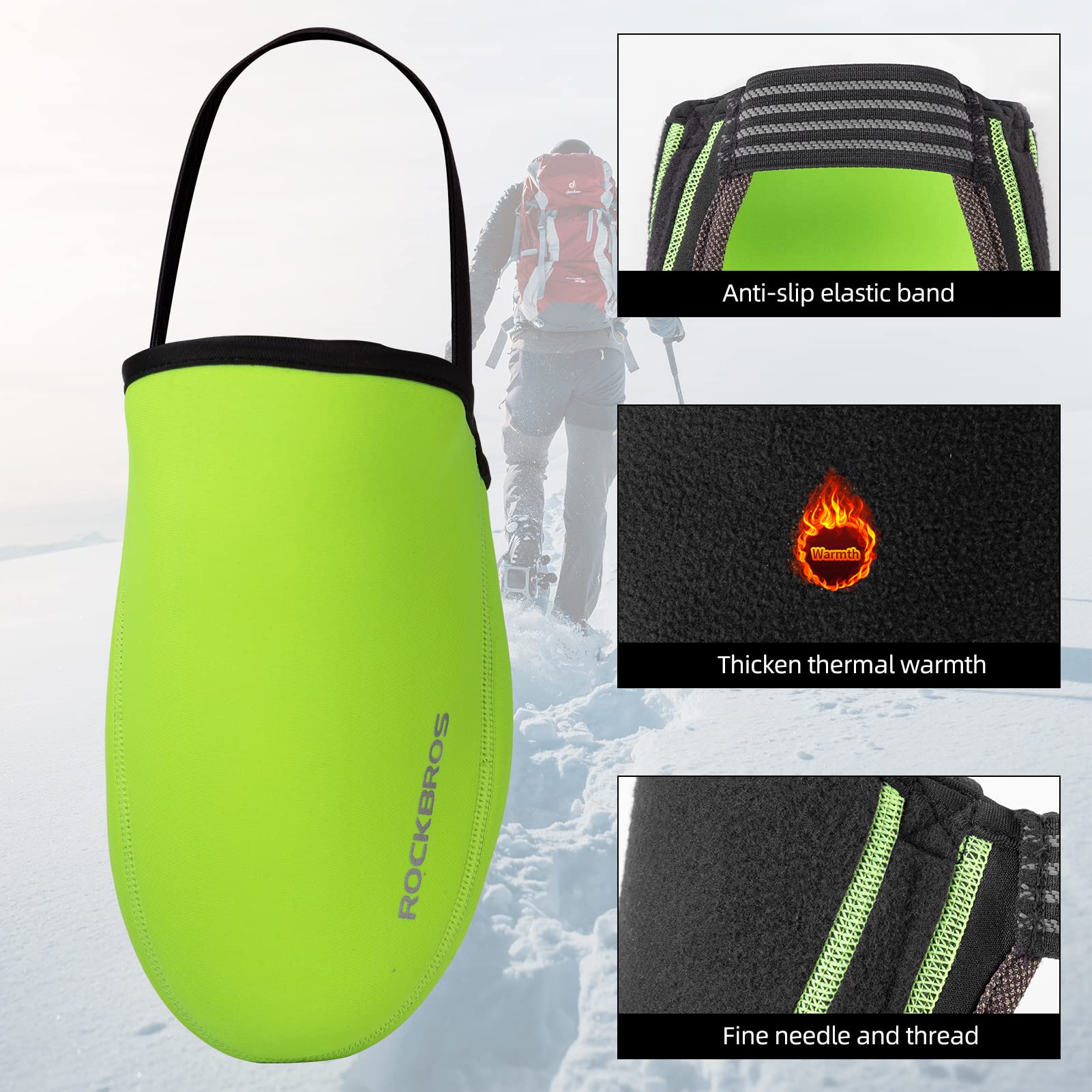Cycling Shoe Toe Covers Unisex Cold Weather Overshoes - Image 7