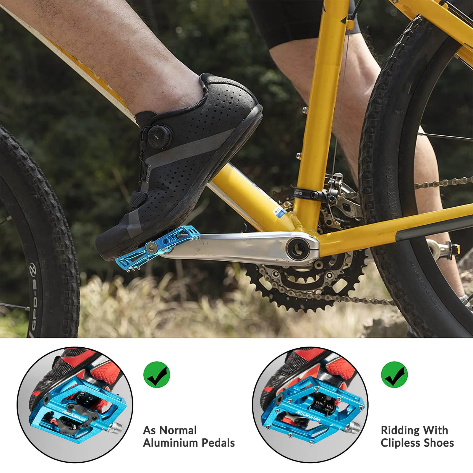 Dual-Use Clipless & Flat Bike Pedals - Image 10