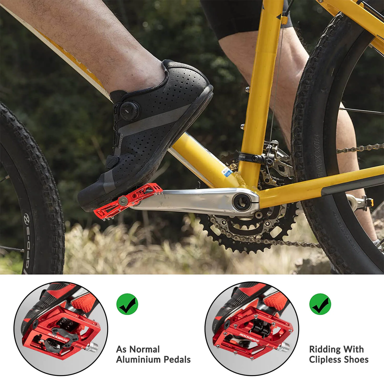 Dual-Use Clipless & Flat Bike Pedals - Image 12