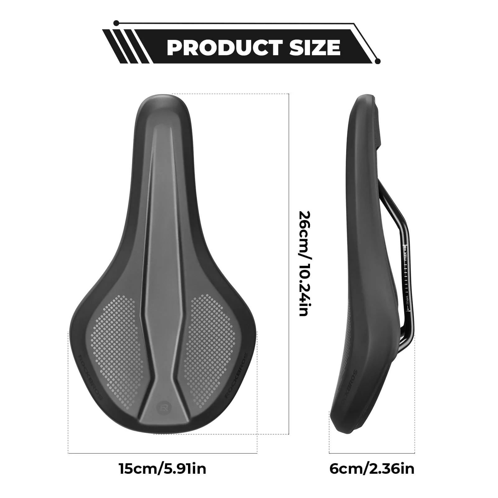Eco-Friendly Comfortable PVC Leather Bike Saddle - Image 3