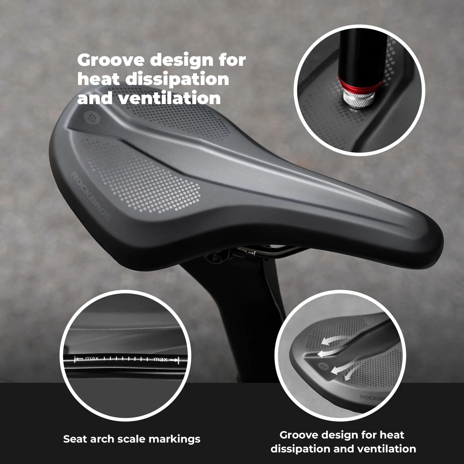 Eco-Friendly Comfortable PVC Leather Bike Saddle - Image 6
