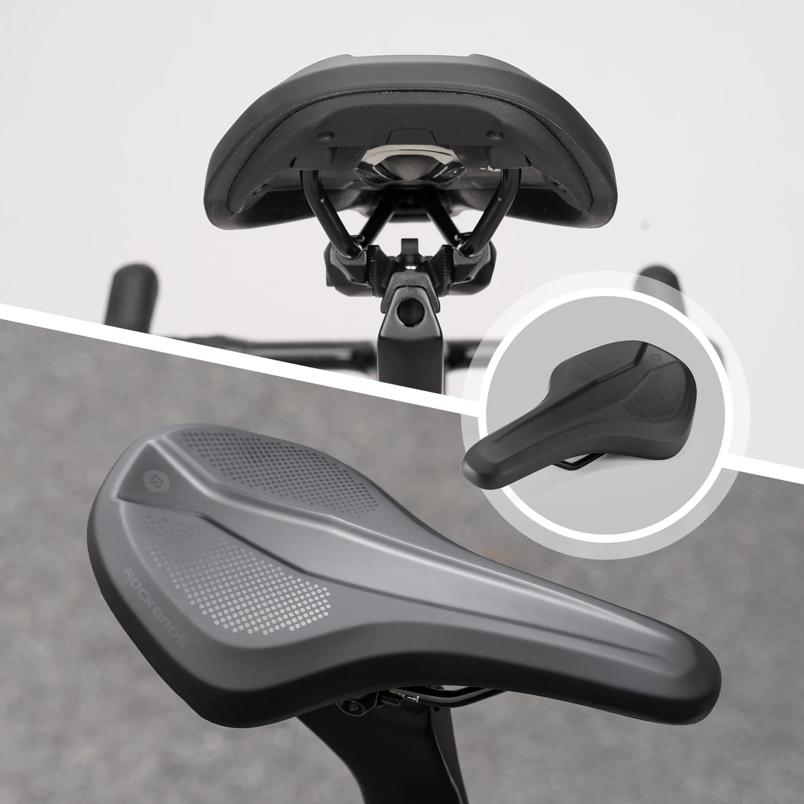 Eco-Friendly Comfortable PVC Leather Bike Saddle - Image 7
