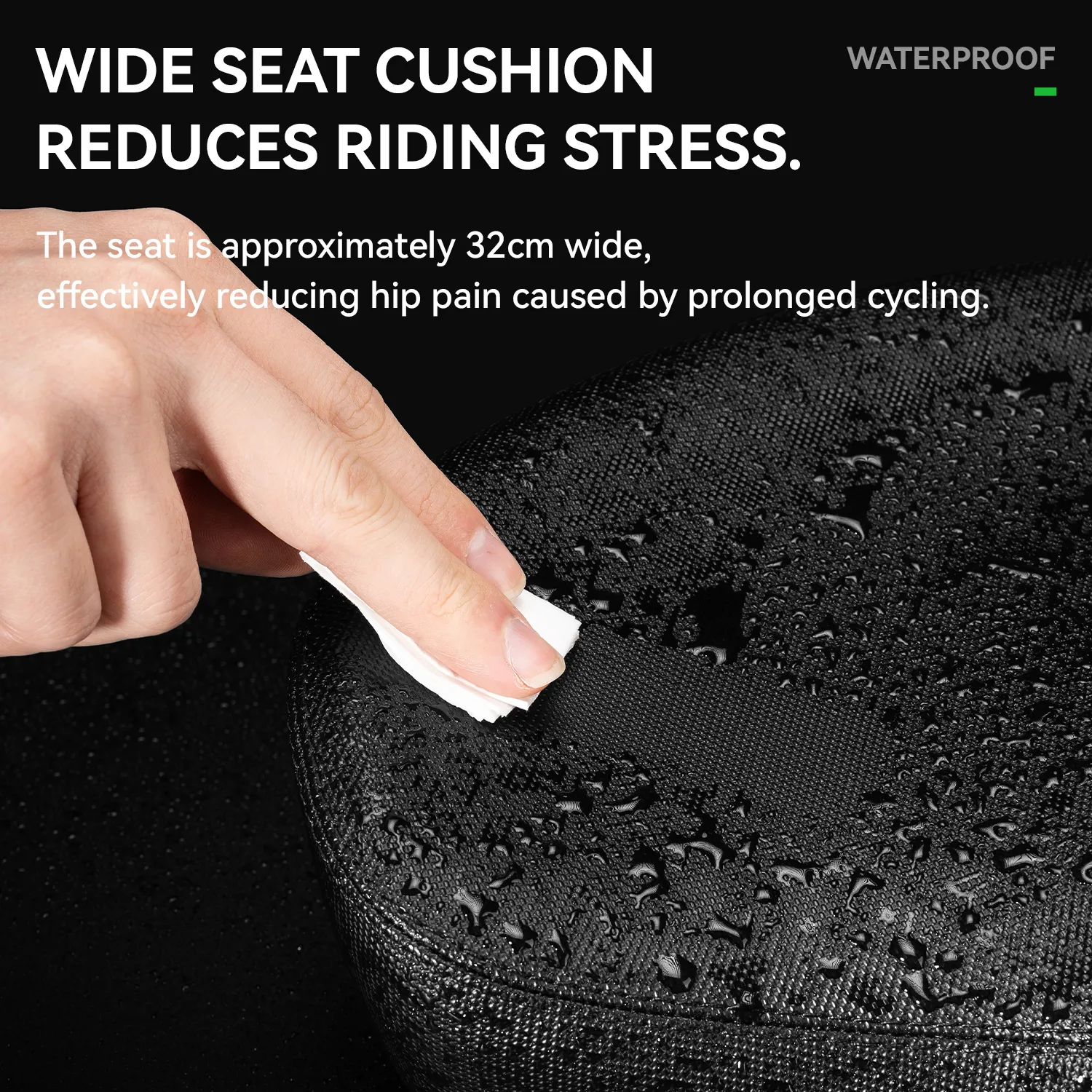 Extra Wide Comfort Bike Seat - Image 4