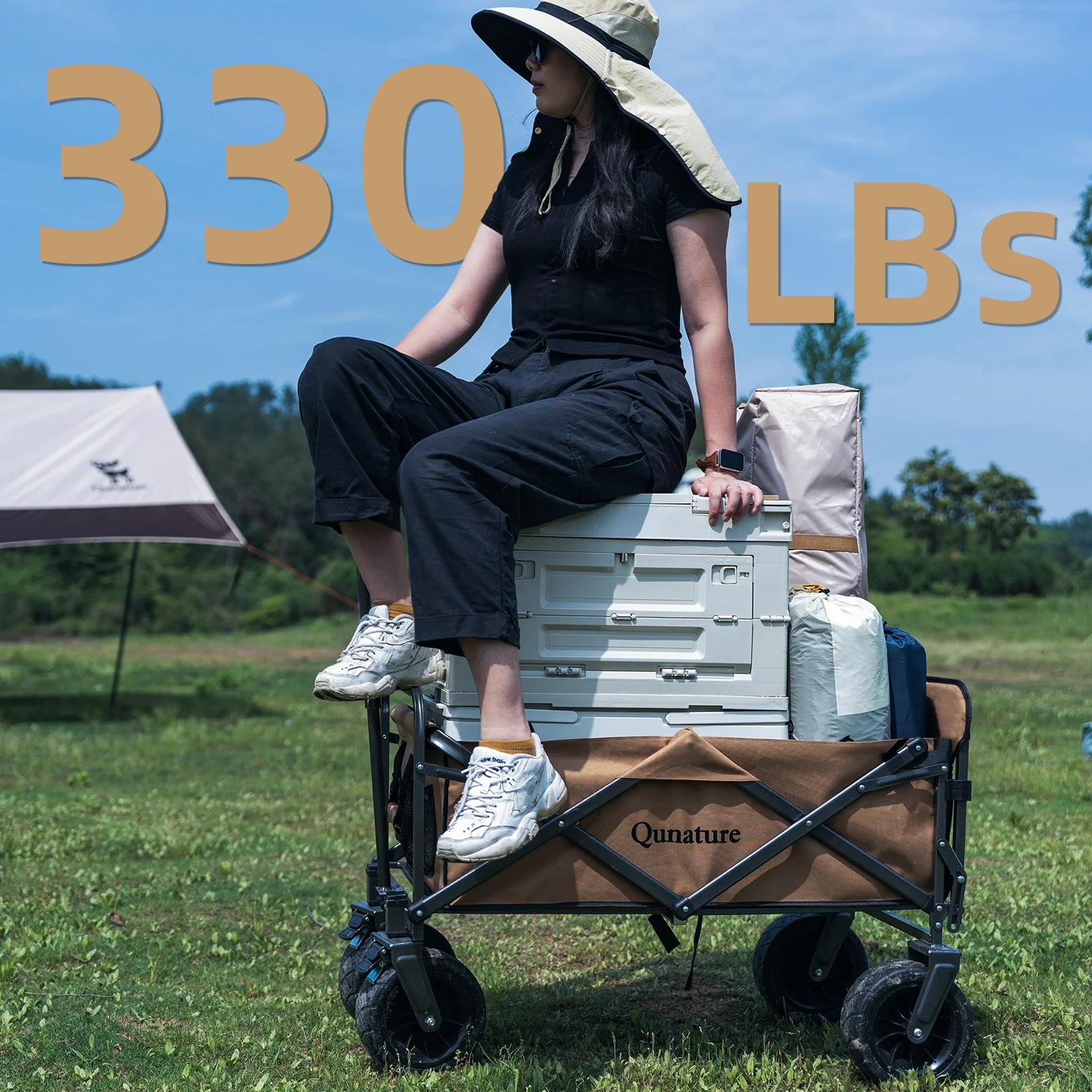 Foldable Expandable Camping Wagon-150L - Image 4