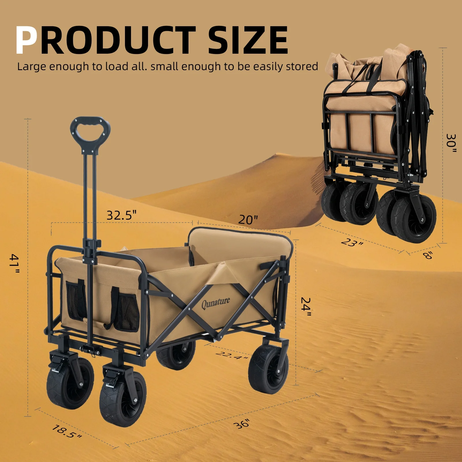 Foldable Expandable Camping Wagon-150L - Image 8