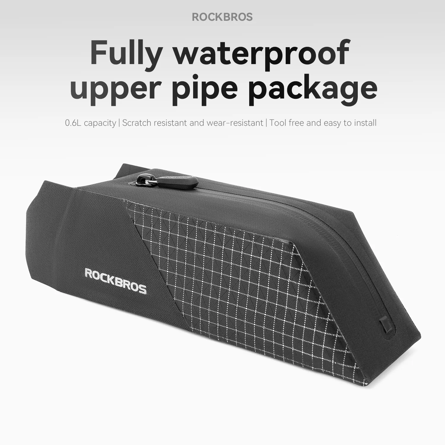 Fully Waterproof Aerodynamic Bike Top Tube Bag - 0.6L - Image 3