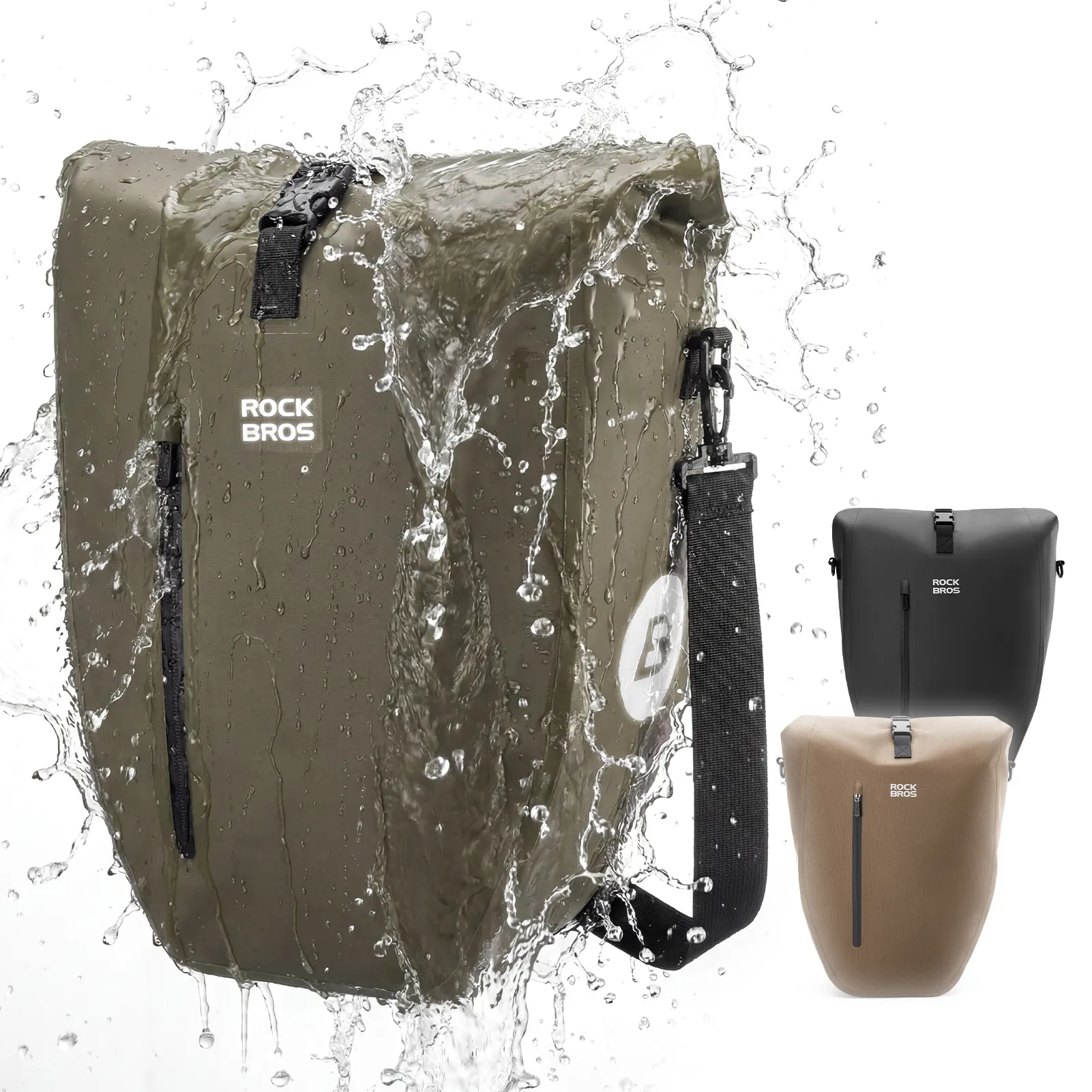 AS-166 Fully Waterproof Bike Pannier - 20L - Image 13