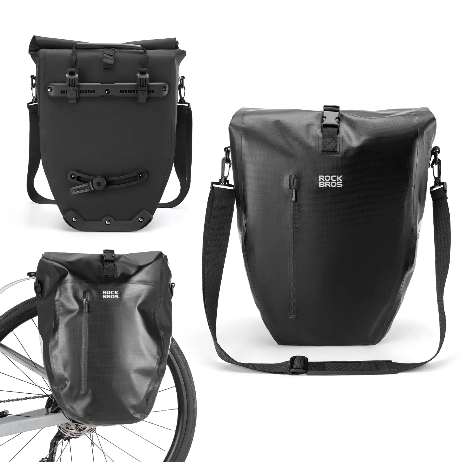 AS-166 Fully Waterproof Bike Pannier - 20L - Image 5