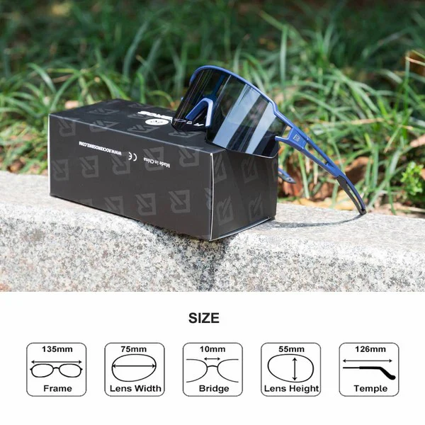 Half Frame Photochromic Cycling Sunglasses - Image 13