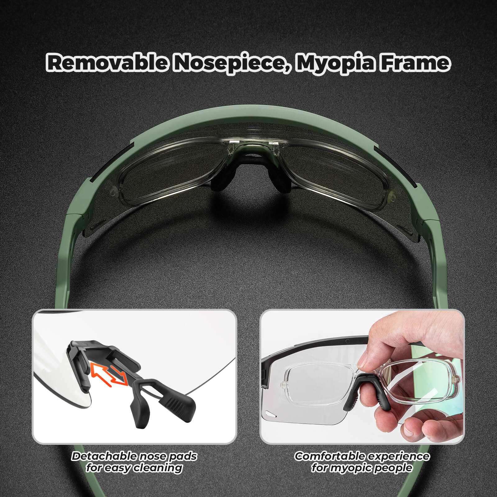 Half Frame Polarized Sports Sunglasses - SP337 - Image 6
