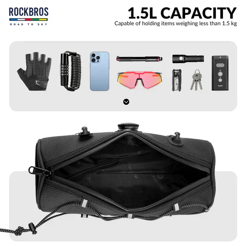 ROAD TO SKY Handlebar Bag with Knob Locking Design-1.5L - Image 4