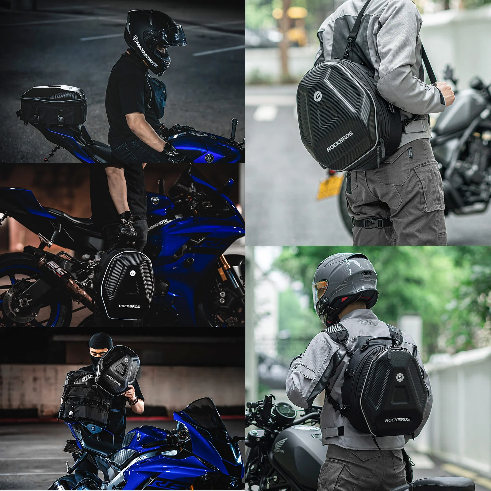 Hard Shell Motorcycle Rear Seat Bag - Image 10