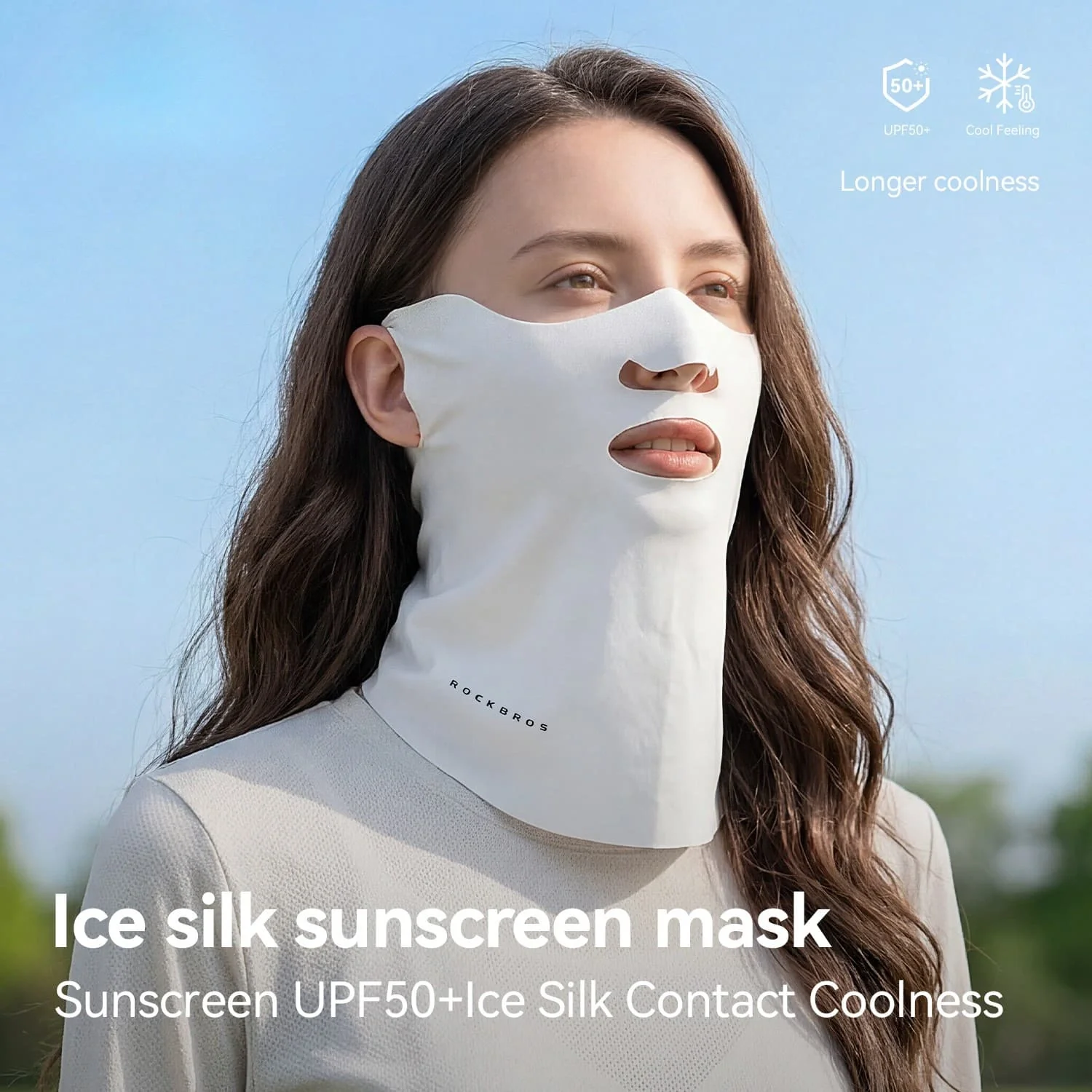 Ice Silk Sun Protection Face Mask with Vent - Image 9