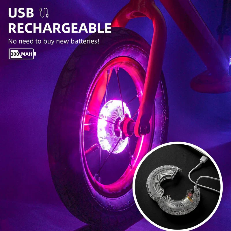 Multi Colored Bike Hub Light - Image 6
