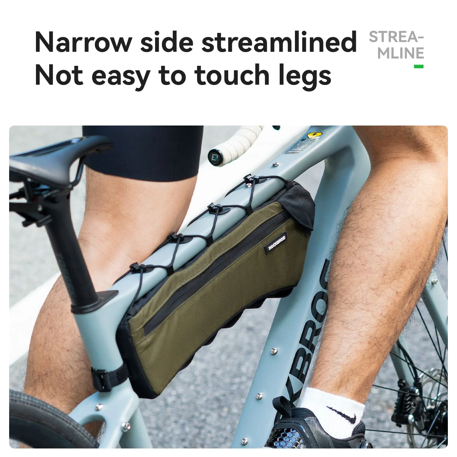 Large Capacity Bike Triangle Bag - 1.9L - Image 9