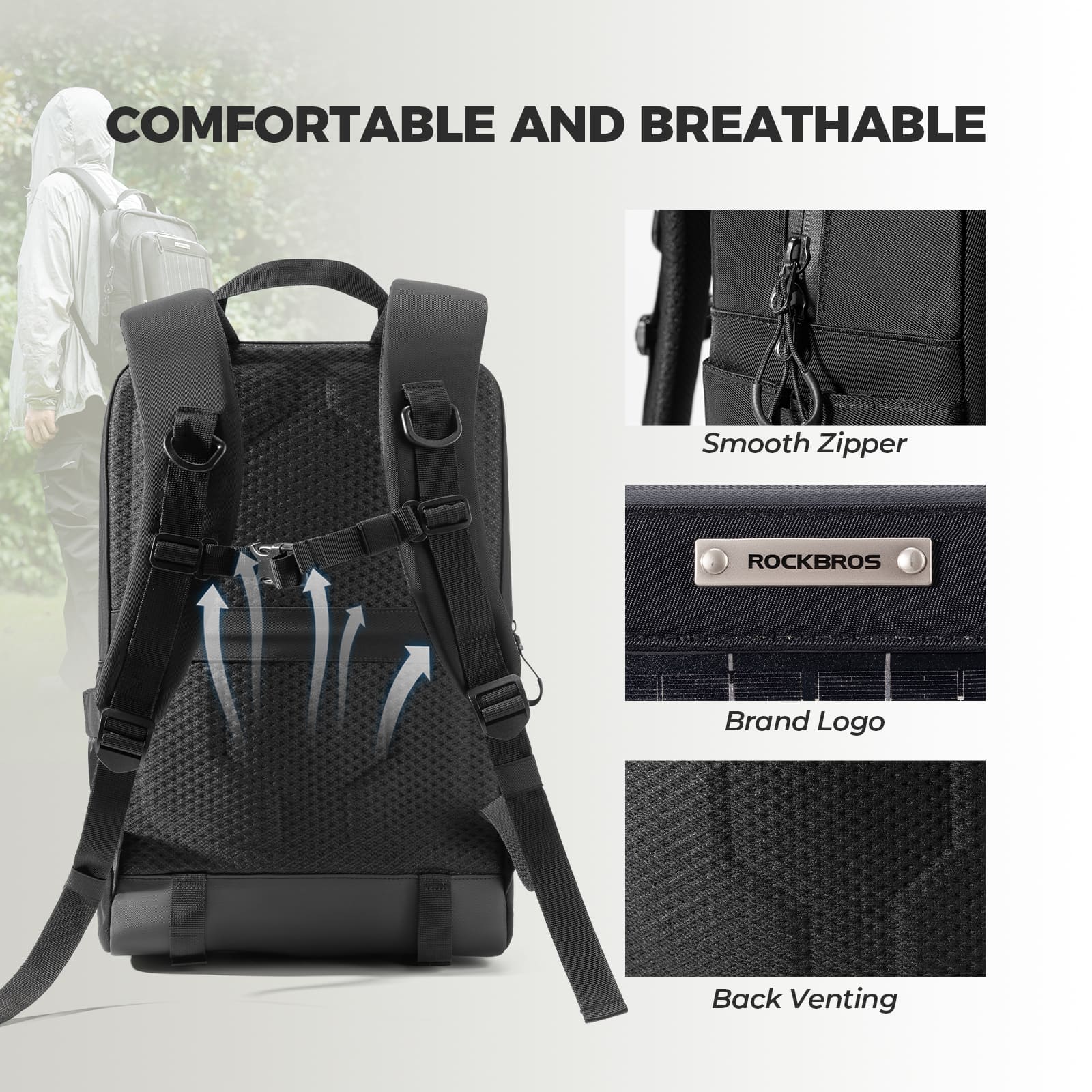 Large Capacity Solar-Powered Cycling Backpack-20L - Image 10