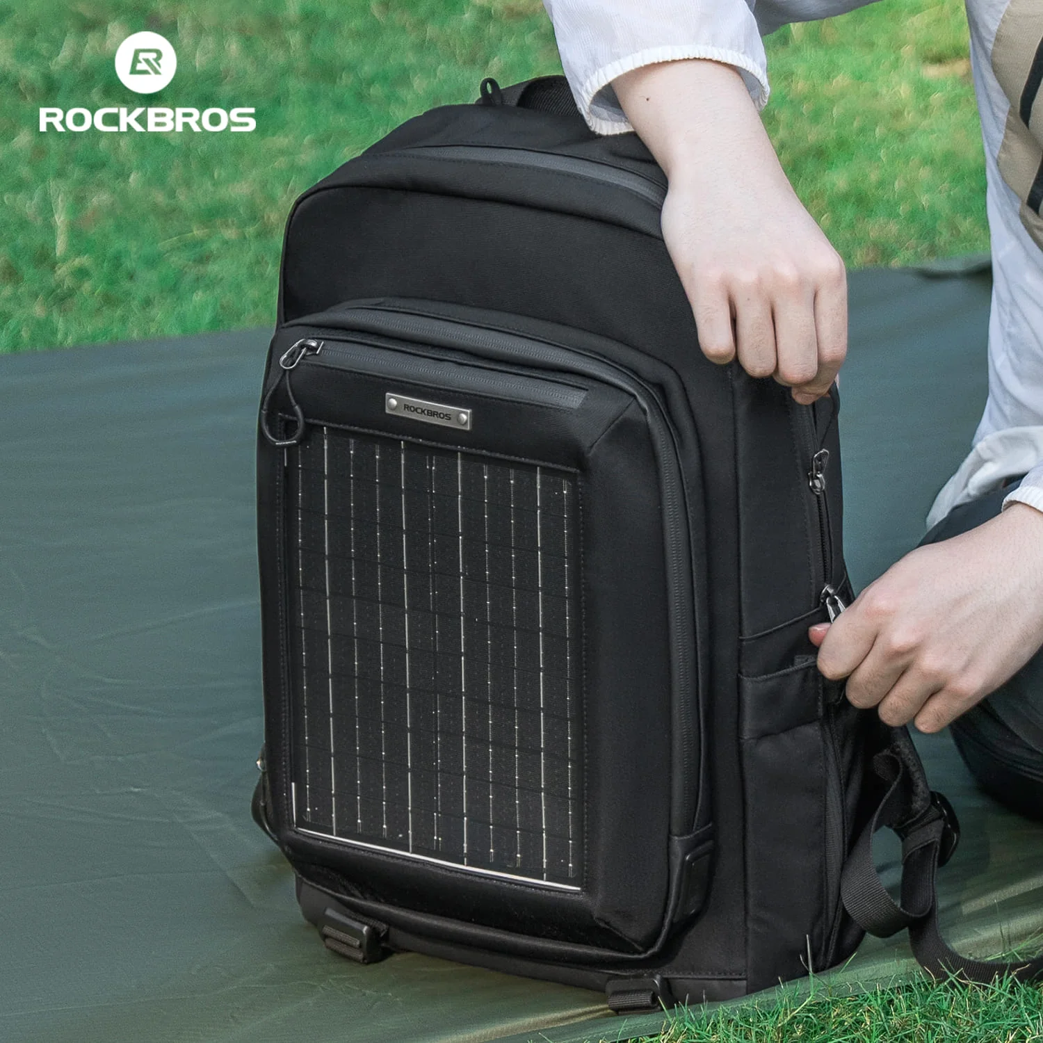 Large Capacity Solar-Powered Cycling Backpack-20L - Image 15