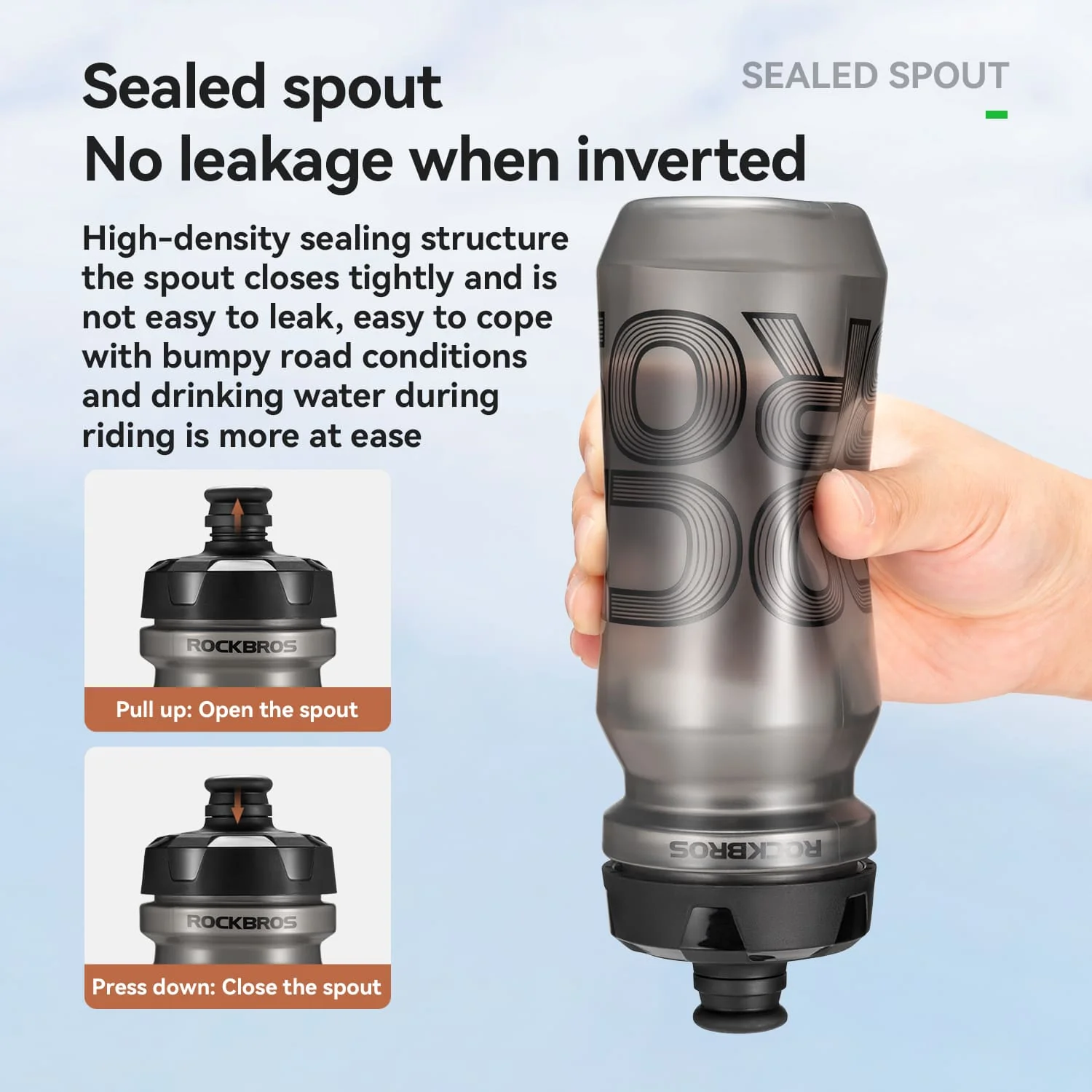 Large Capacity Squeeze Cycling Water Bottle - Image 11