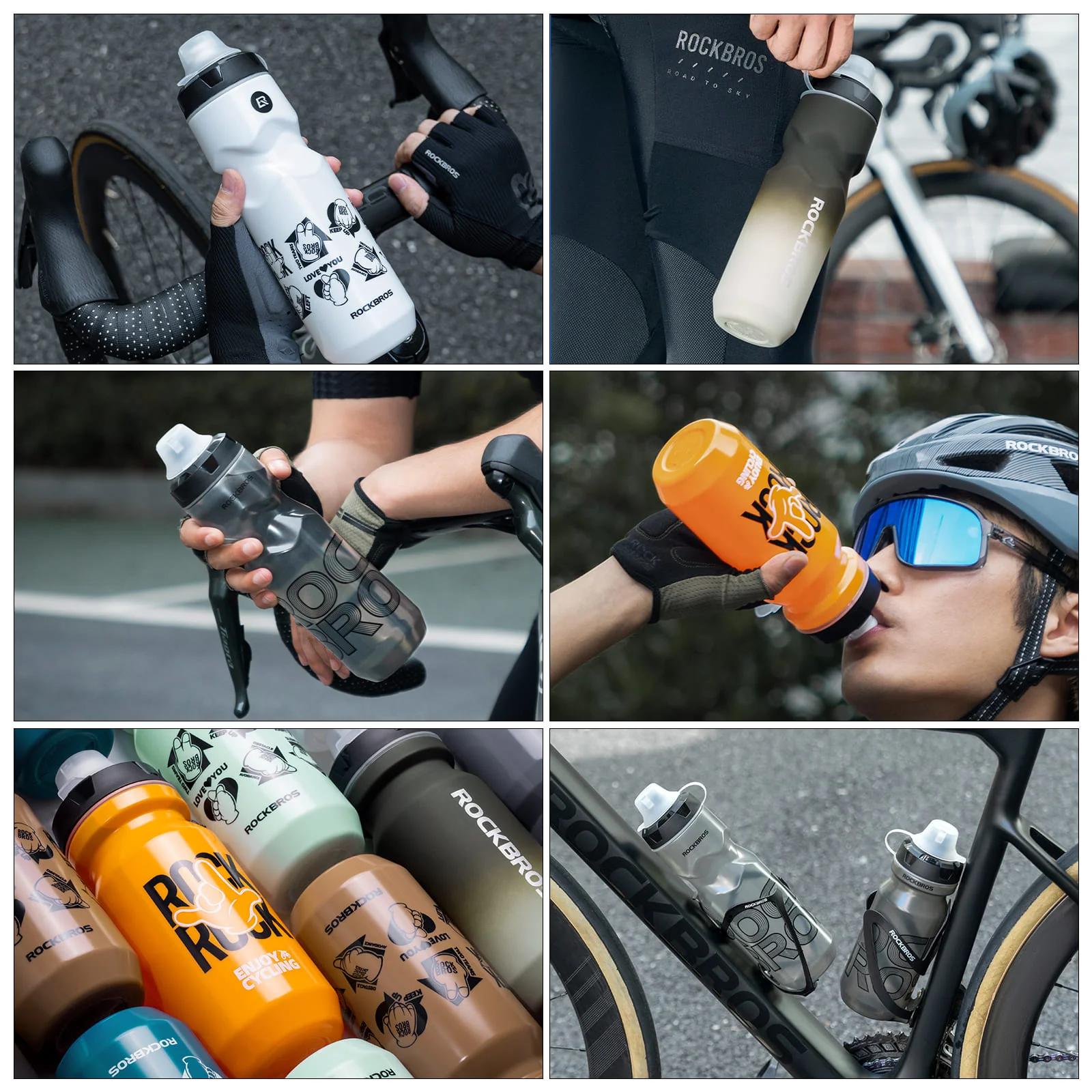 Large Capacity Squeeze Cycling Water Bottle - Image 18