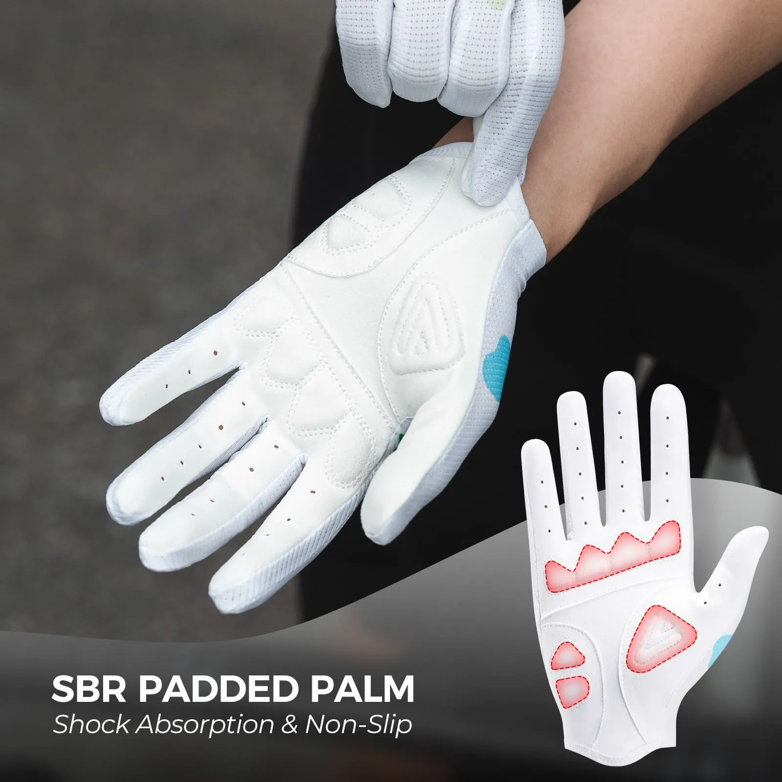 Lightweight Full Finger Cycling Gloves - Image 5