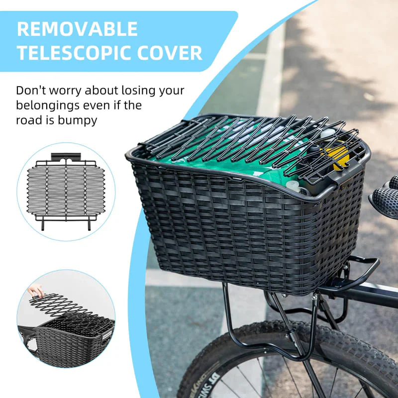 Lightweight Rear Rack Cargo Basket - 30L - Image 4