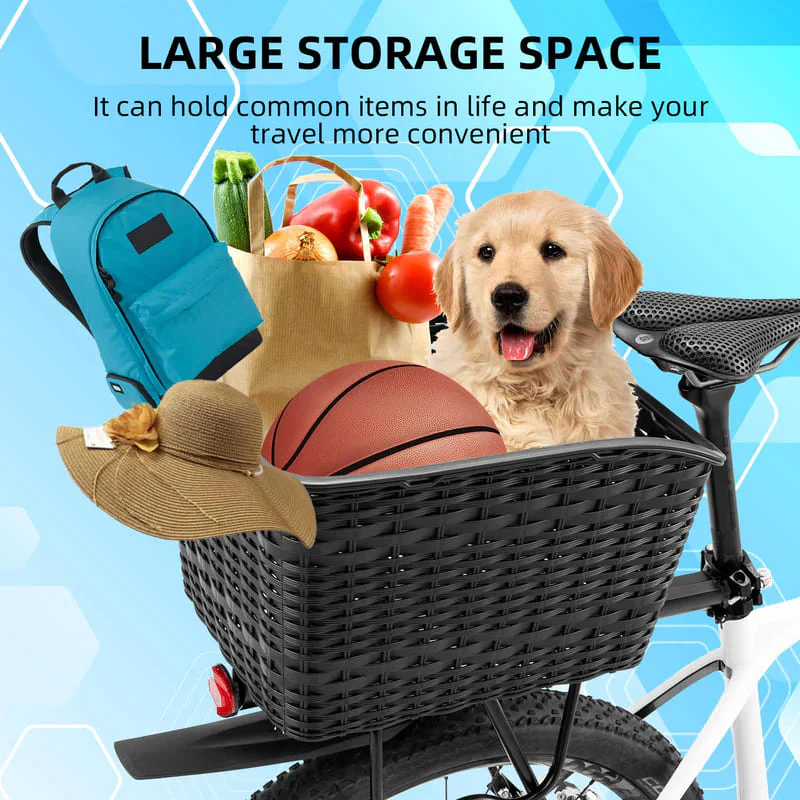 Lightweight Rear Rack Cargo Basket - 30L - Image 7